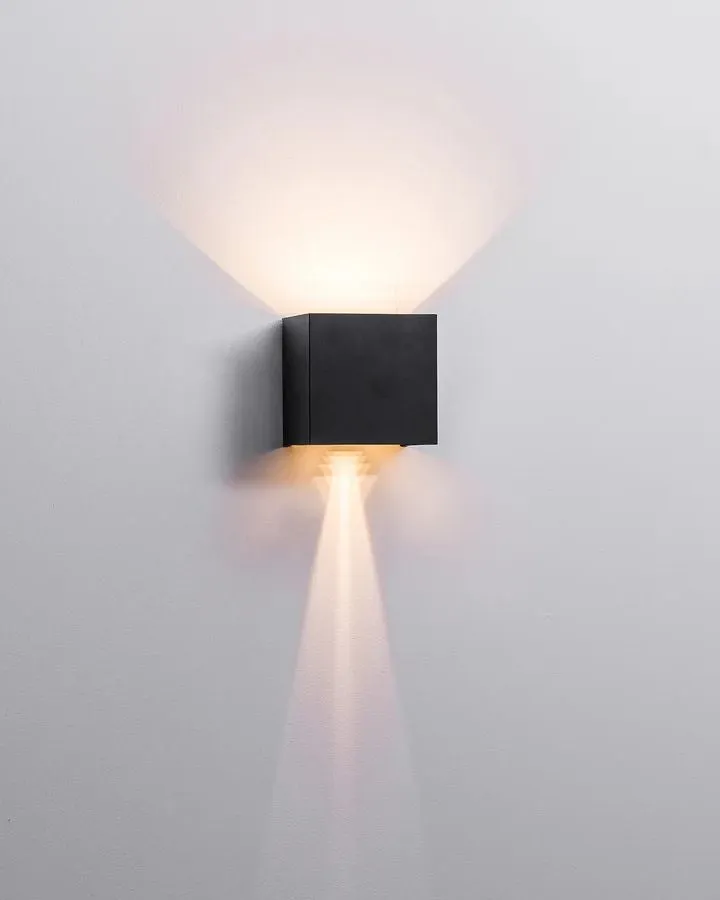 Contemporary Square Mount Wall Light | Assorted Finishes | TRIColour