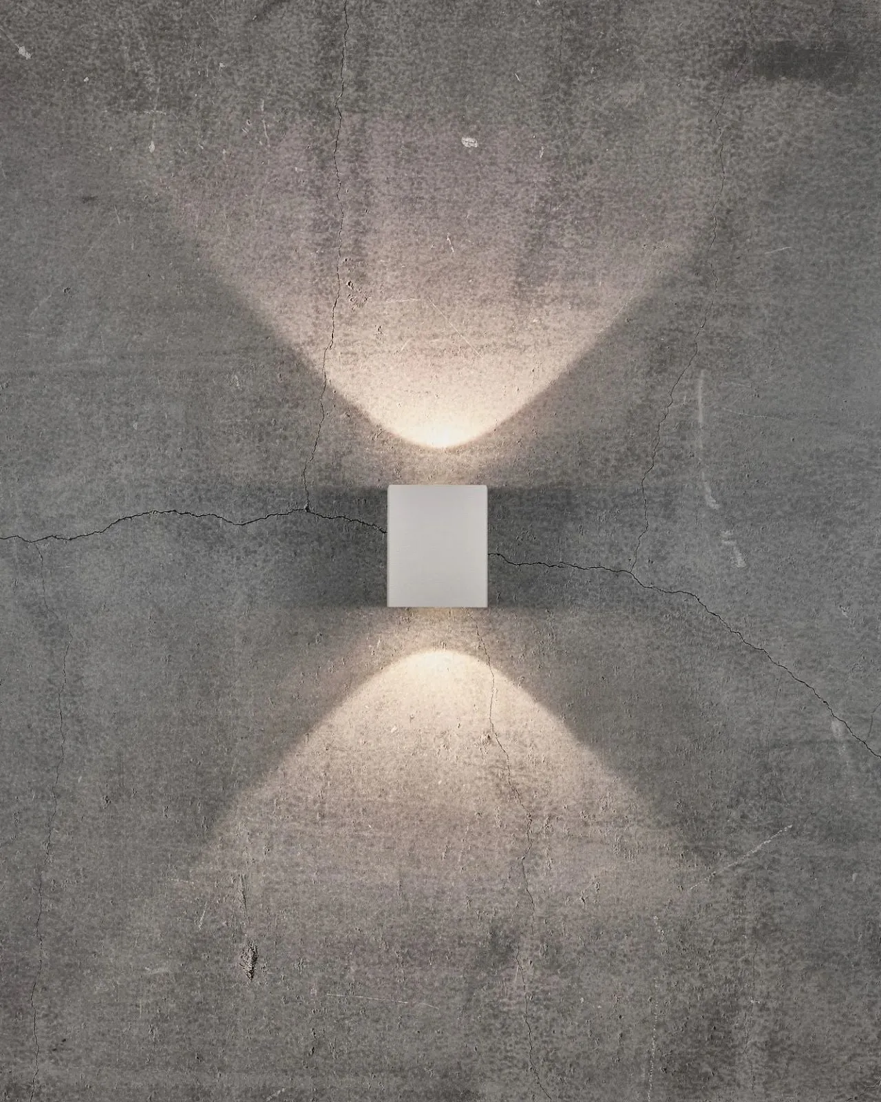 Contemporary Up & Down Cube Wall Light