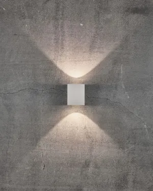Contemporary Up & Down Cube Wall Light