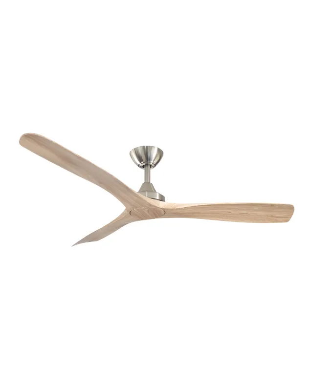 Contoured Blades Ceiling Fan with Brushed Nickel Motor | Spitfire DC | ThreeSixty