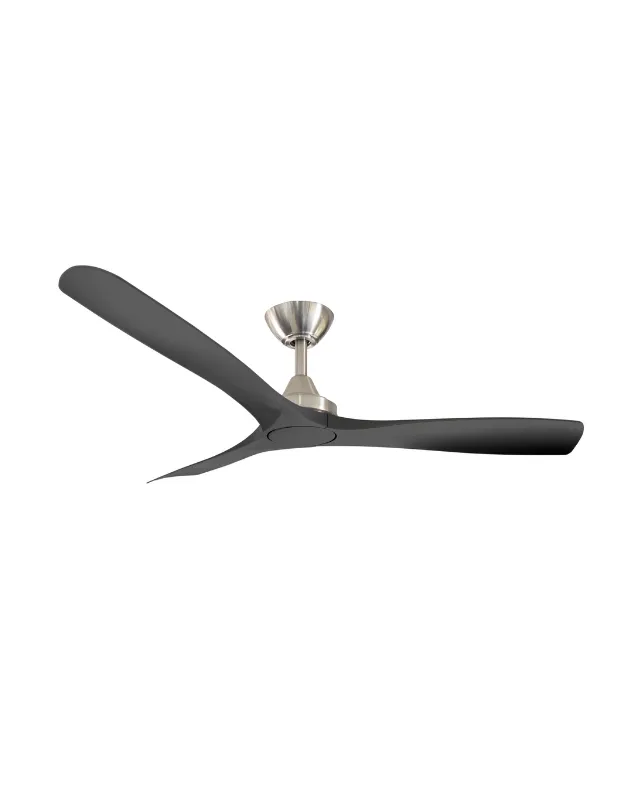 Contoured Blades Ceiling Fan with Brushed Nickel Motor | Spitfire DC | ThreeSixty