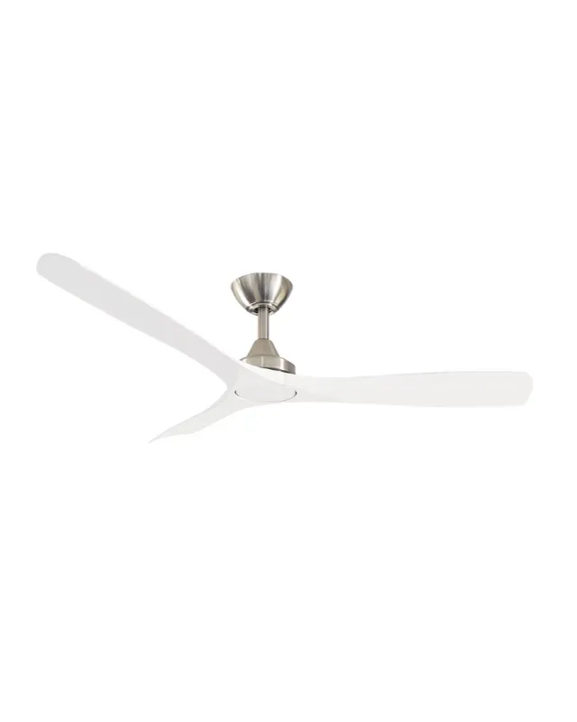 Contoured Blades Ceiling Fan with Brushed Nickel Motor | Spitfire DC | ThreeSixty