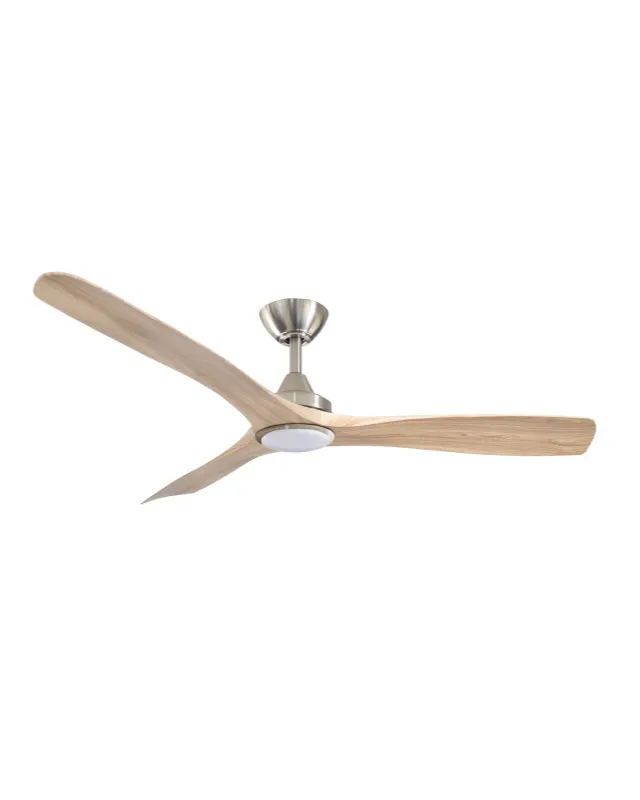 Contoured Blades Ceiling Fan with Brushed Nickel Motor | Spitfire DC | ThreeSixty