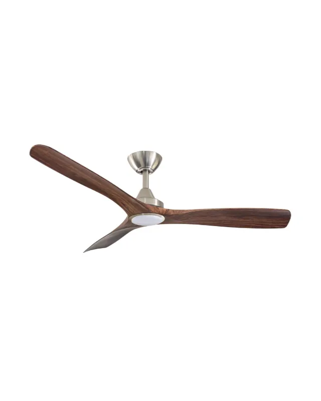 Contoured Blades Ceiling Fan with Brushed Nickel Motor | Spitfire DC | ThreeSixty