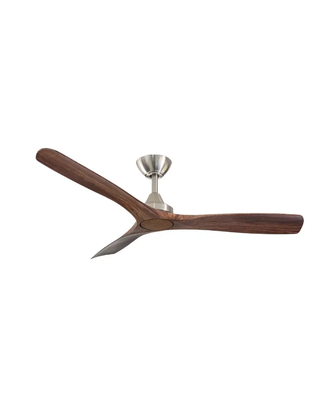 Contoured Blades Ceiling Fan with Brushed Nickel Motor | Spitfire DC | ThreeSixty