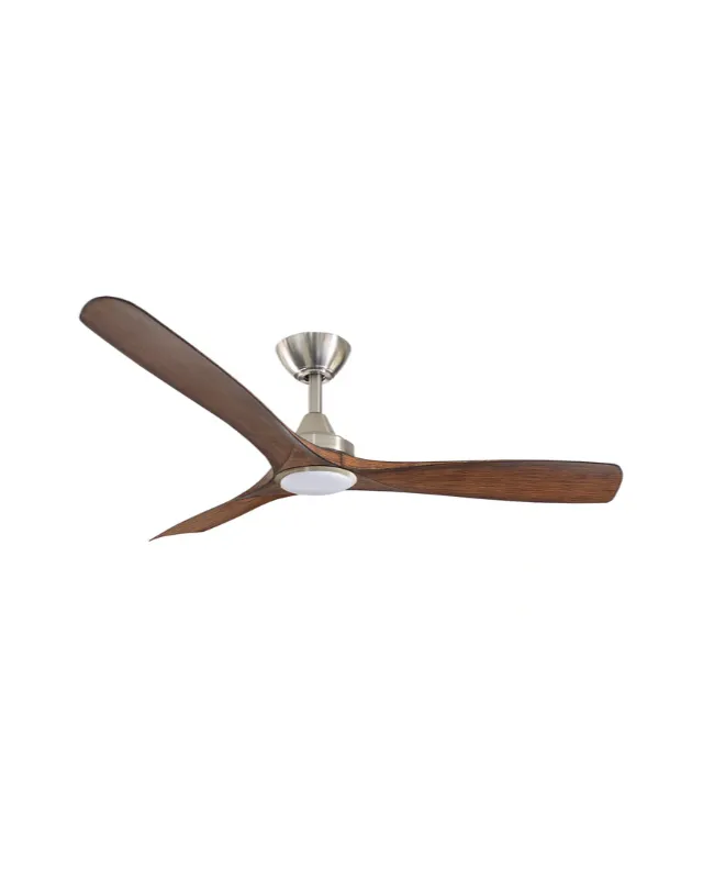 Contoured Blades Ceiling Fan with Brushed Nickel Motor | Spitfire DC | ThreeSixty