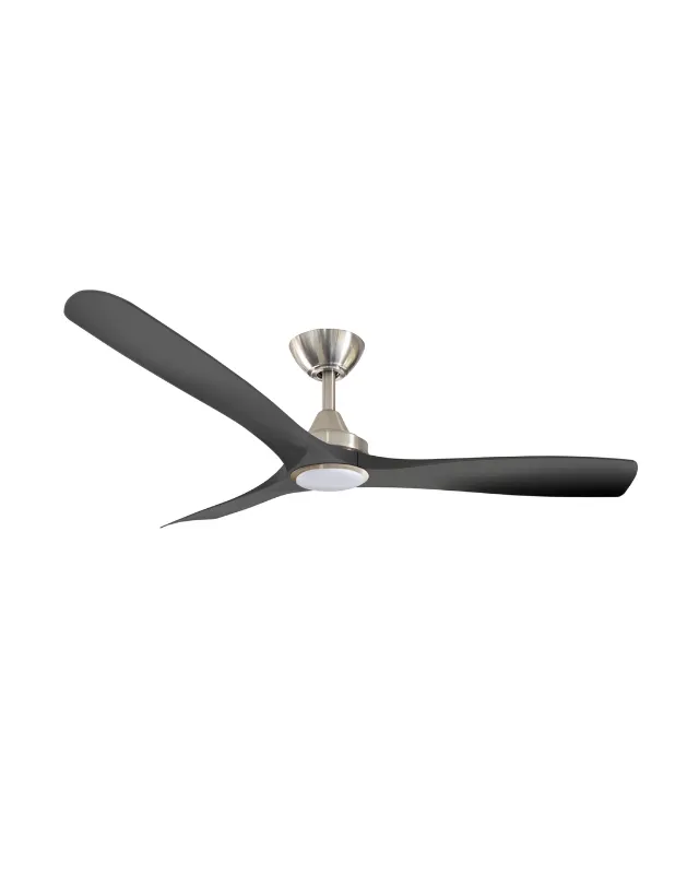 Contoured Blades Ceiling Fan with Brushed Nickel Motor | Spitfire DC | ThreeSixty