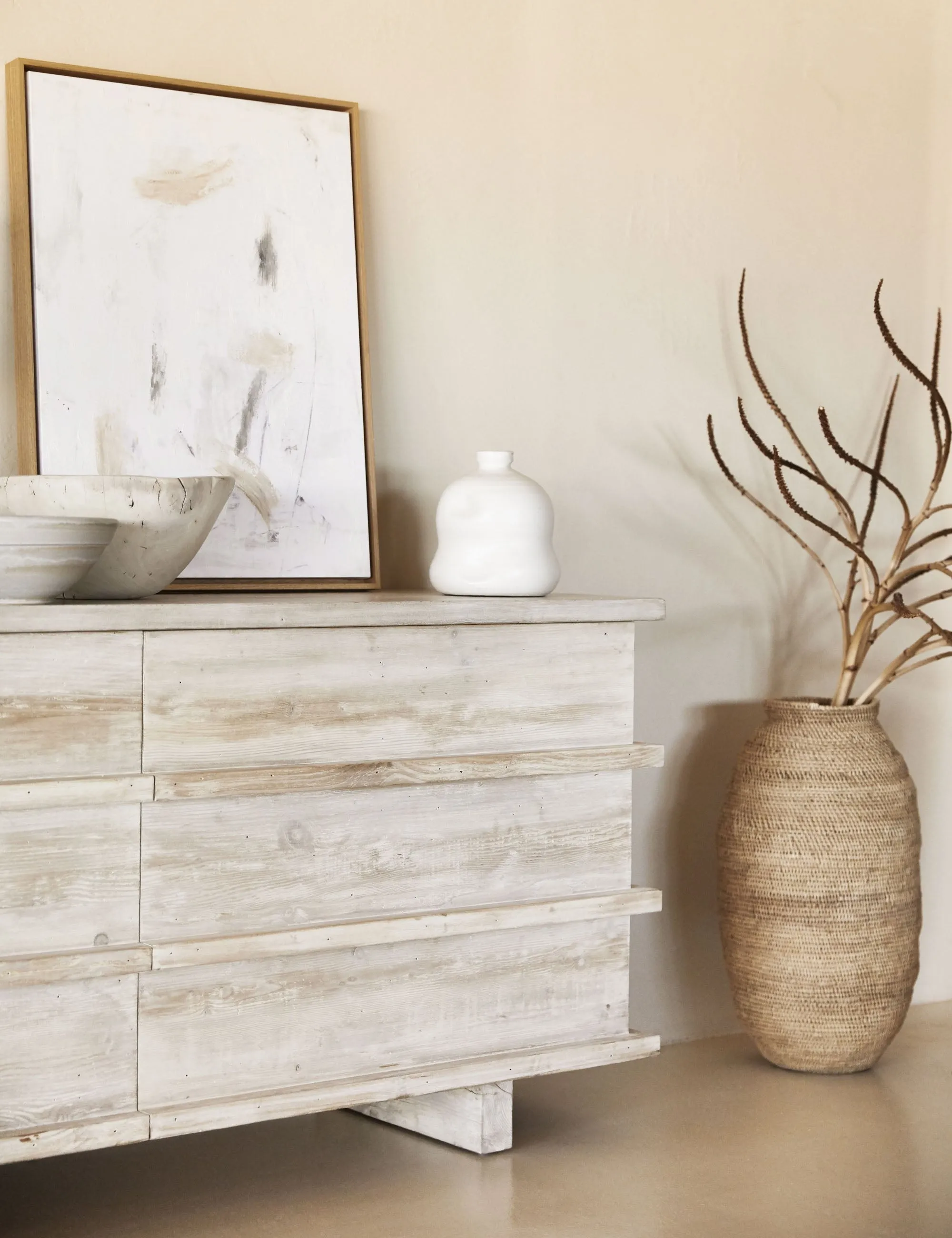 Corliss 6-Drawer Dresser, White Wash