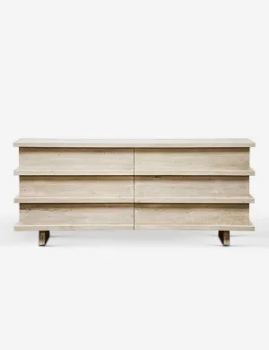 Corliss 6-Drawer Dresser, White Wash