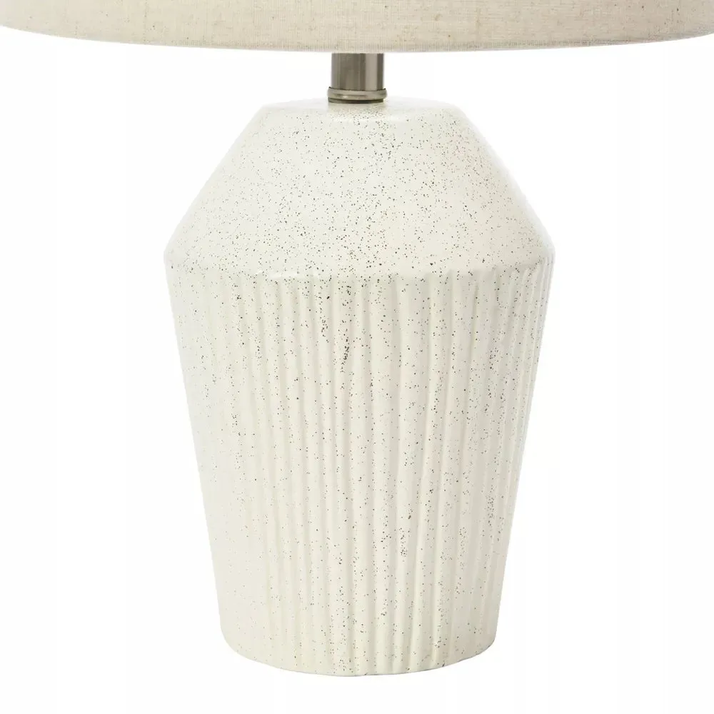 Creative Co-Op EC1033 Storied Home 13" Round Stoneware Desk Lamp