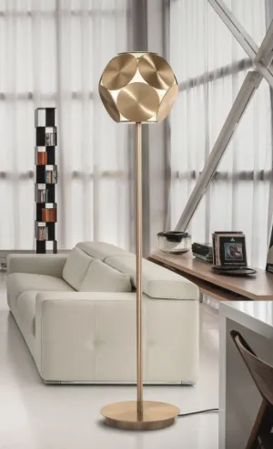 Customizable Metal Disc Floor Lamp