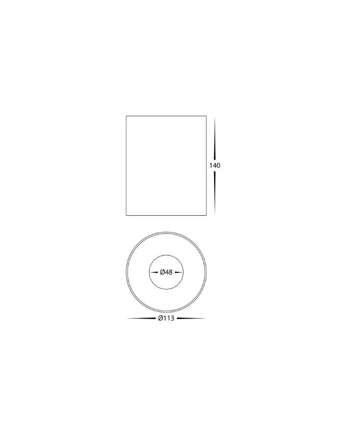 Cylindrical Aluminium Downlight | 5 Colour LED