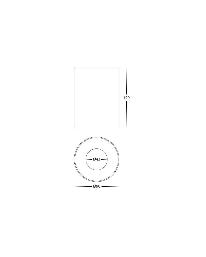 Cylindrical Aluminium Downlight | 5 Colour LED