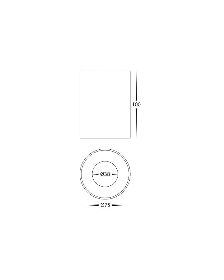 Cylindrical Aluminium Downlight | 5 Colour LED