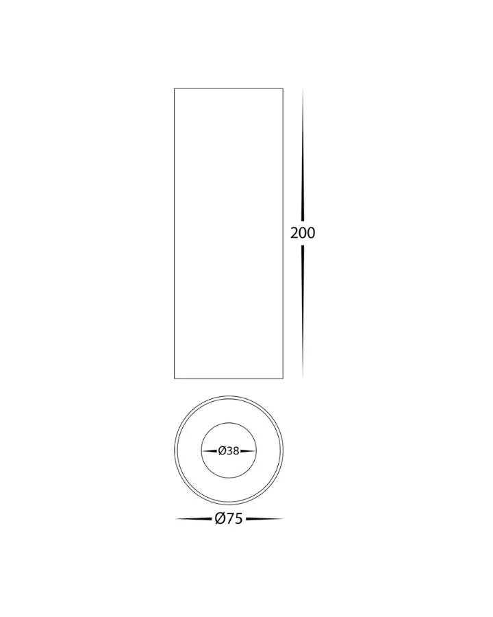 Cylindrical Aluminium Downlight | 5 Colour LED