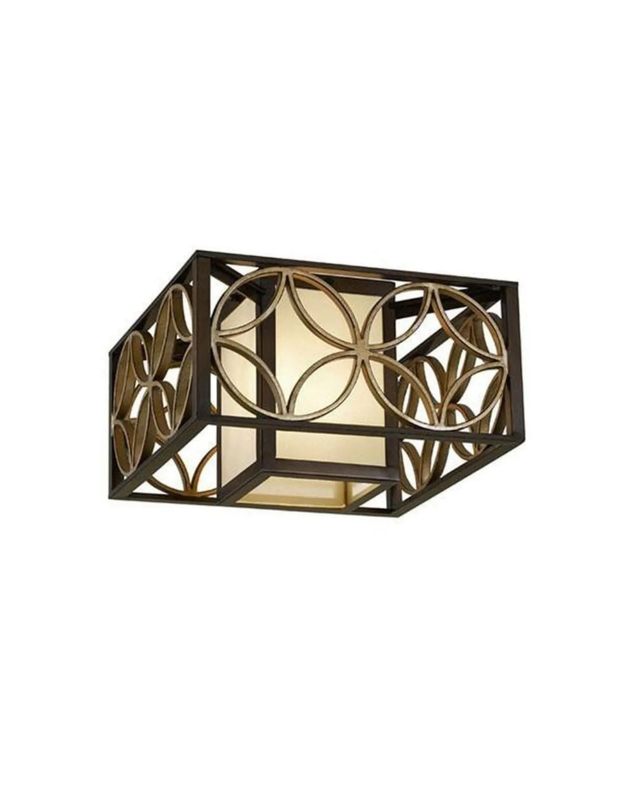 Decorative Bronze and Gold Ceiling Light