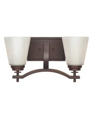 Designers Fountain Lighting 81602 TU Harlow Collection Two Light Bath Vanity Wall Sconce in Tuscana Bronze Finish