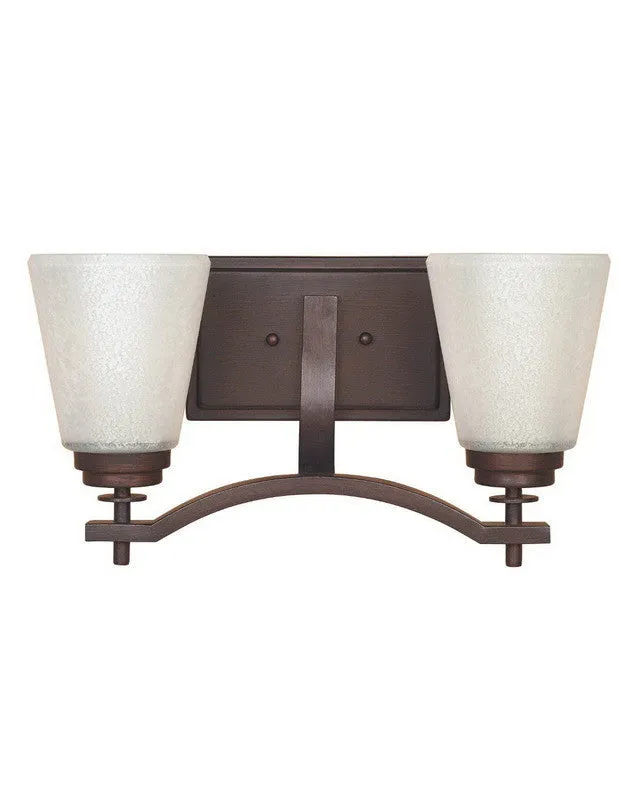 Designers Fountain Lighting 81602 TU Harlow Collection Two Light Bath Vanity Wall Sconce in Tuscana Bronze Finish