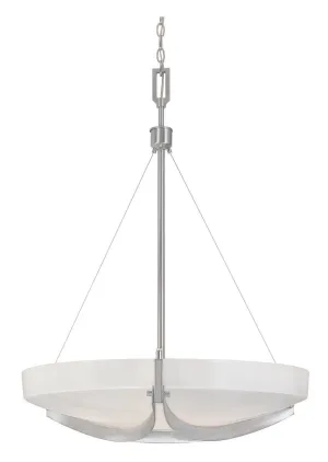 Designers Fountain Lighting 83031-SP Avanti Collection Three Light Hanging Pendant Chandelier in Satin Platinum Finish