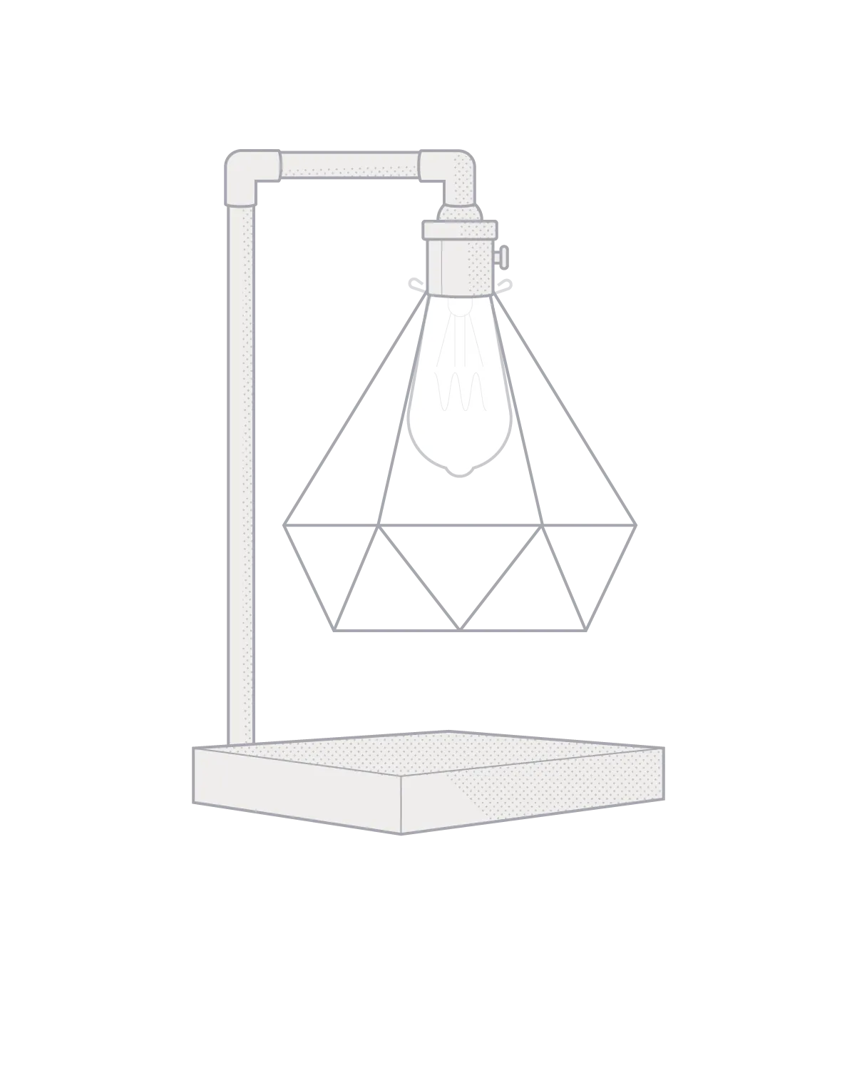 Diamond Table Lamp: Design Your Own