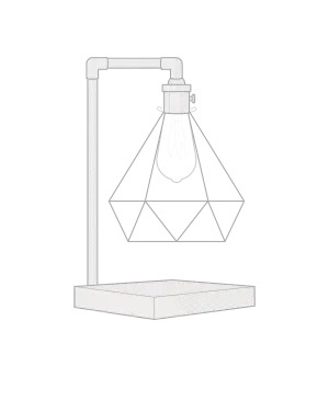 Diamond Table Lamp: Design Your Own