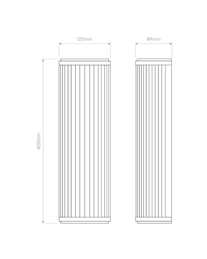 Dimmable Transitional Glass Rod Wall Light