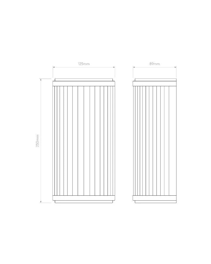 Dimmable Transitional Glass Rod Wall Light