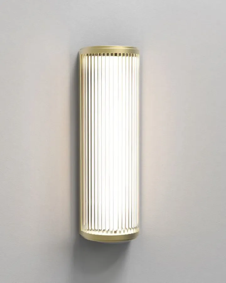 Dimmable Transitional Glass Rod Wall Light