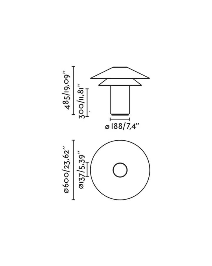 Double Shade Table Lamp