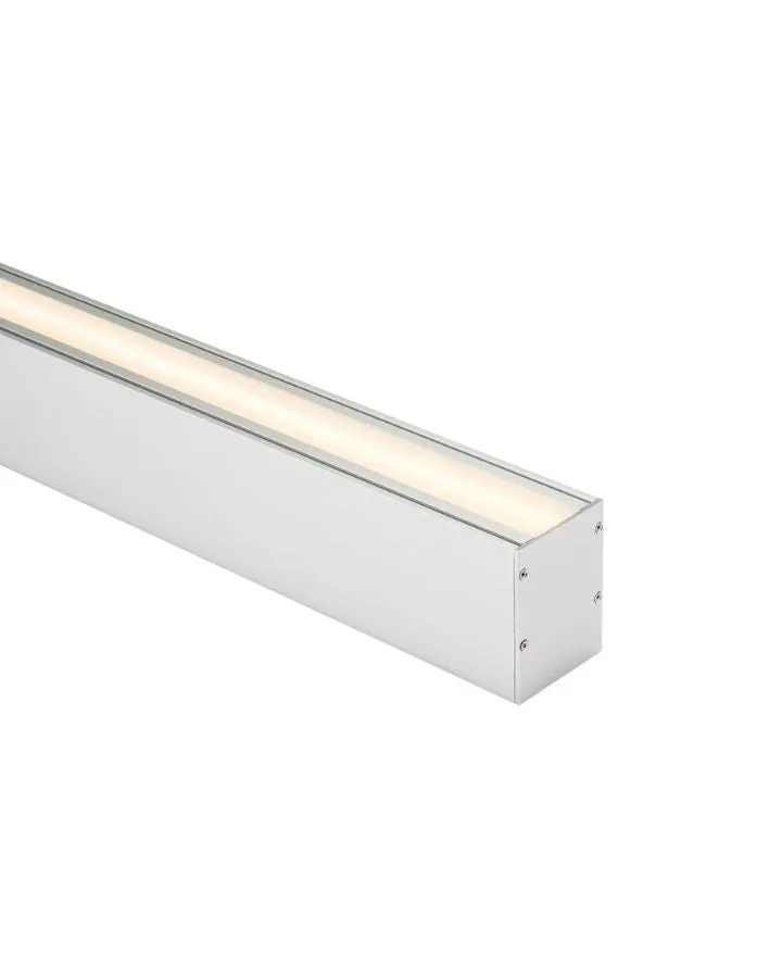 Dual Shine Linear Pendant Silver | Integrated Power Cord | Assorted sizes