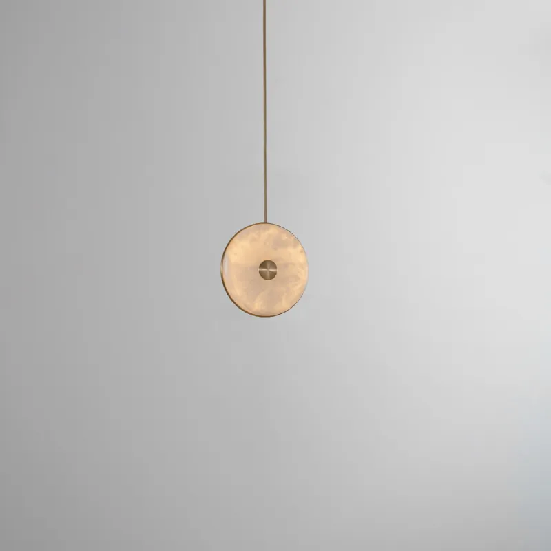 Elegant Alabaster Vertical Pendant
