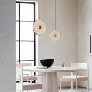 Elegant Alabaster Vertical Pendant