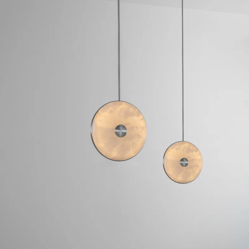 Elegant Alabaster Vertical Pendant