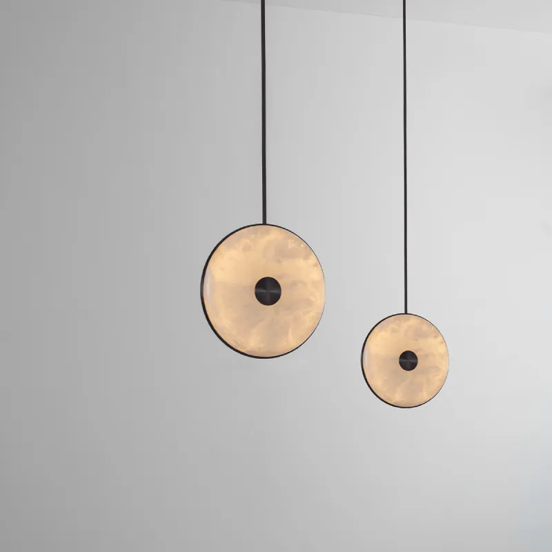 Elegant Alabaster Vertical Pendant