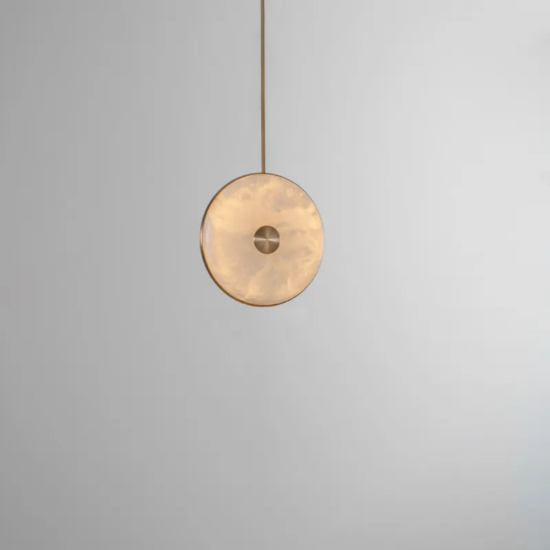 Elegant Alabaster Vertical Pendant