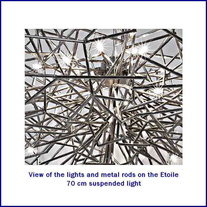 Etoile' Nickel Plated Wall Light From Terzani