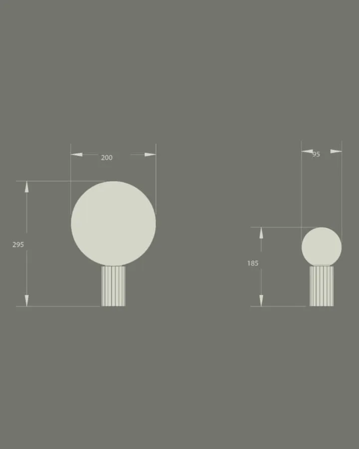 Fluted Brushed Black Table Lamp | Attalos
