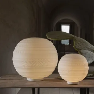 Frosted Glass Lantern Table Lamp