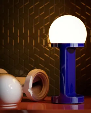 Geometric Glossy Ceramic Table Lamp