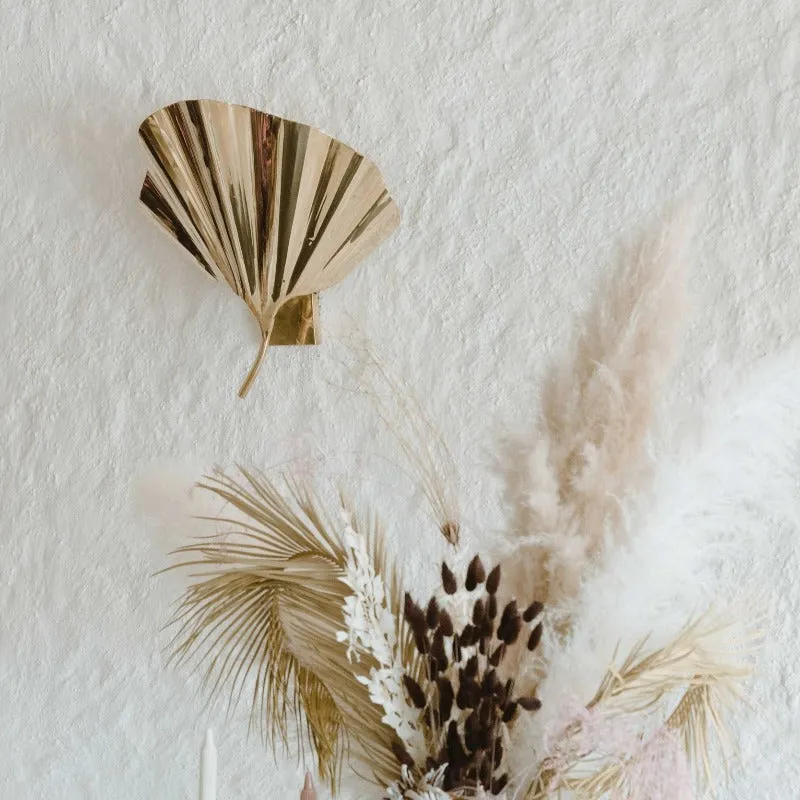 Gingko Brass Leaf Wall Light