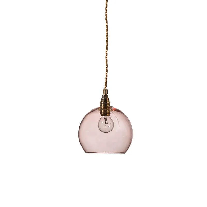 Glass Metal Spherical Pendant