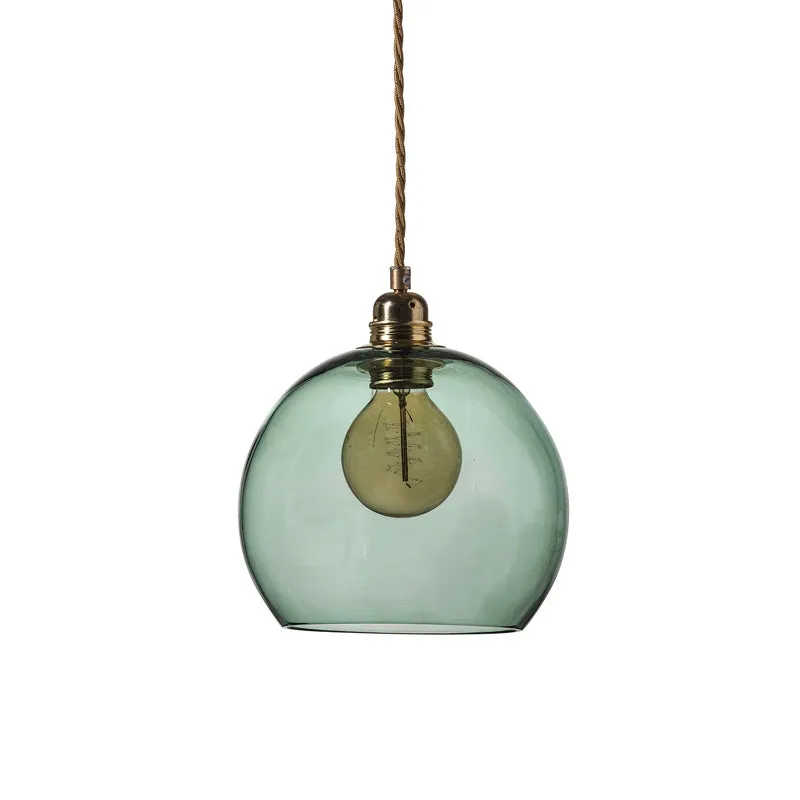 Glass Metal Spherical Pendant