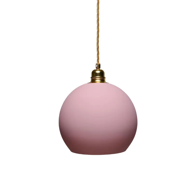 Glass Metal Spherical Pendant