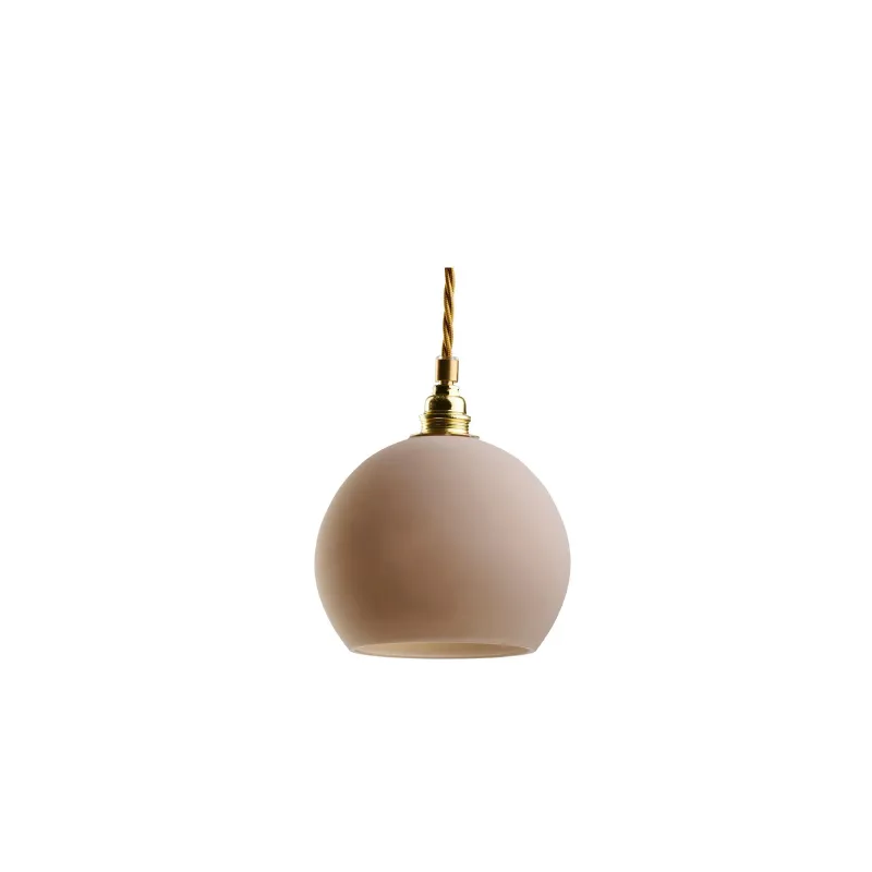 Glass Metal Spherical Pendant