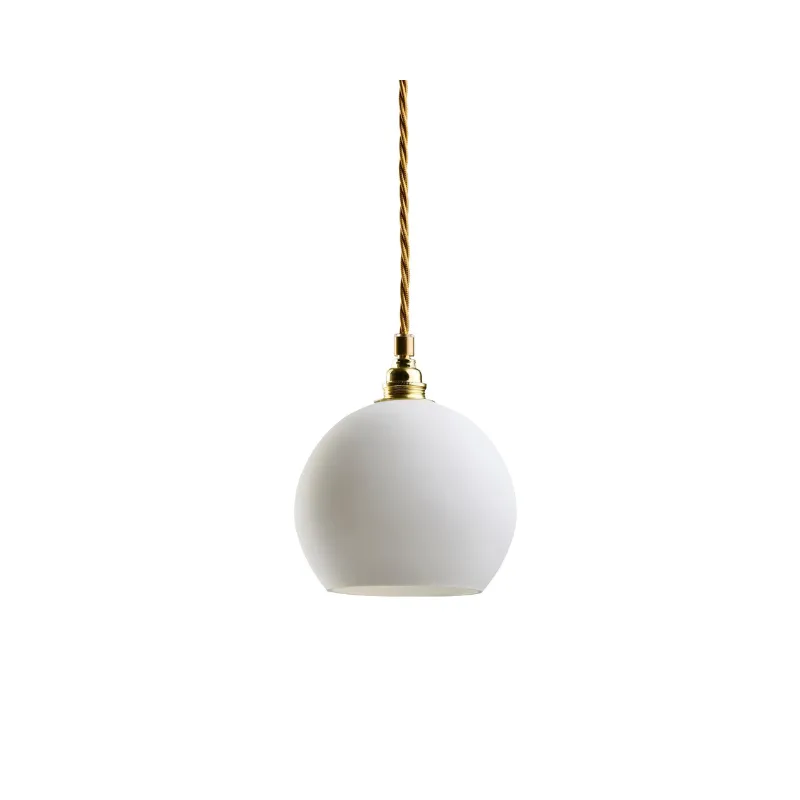 Glass Metal Spherical Pendant