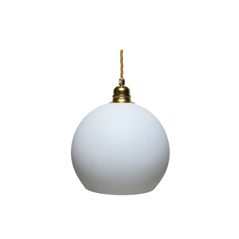 Glass Metal Spherical Pendant