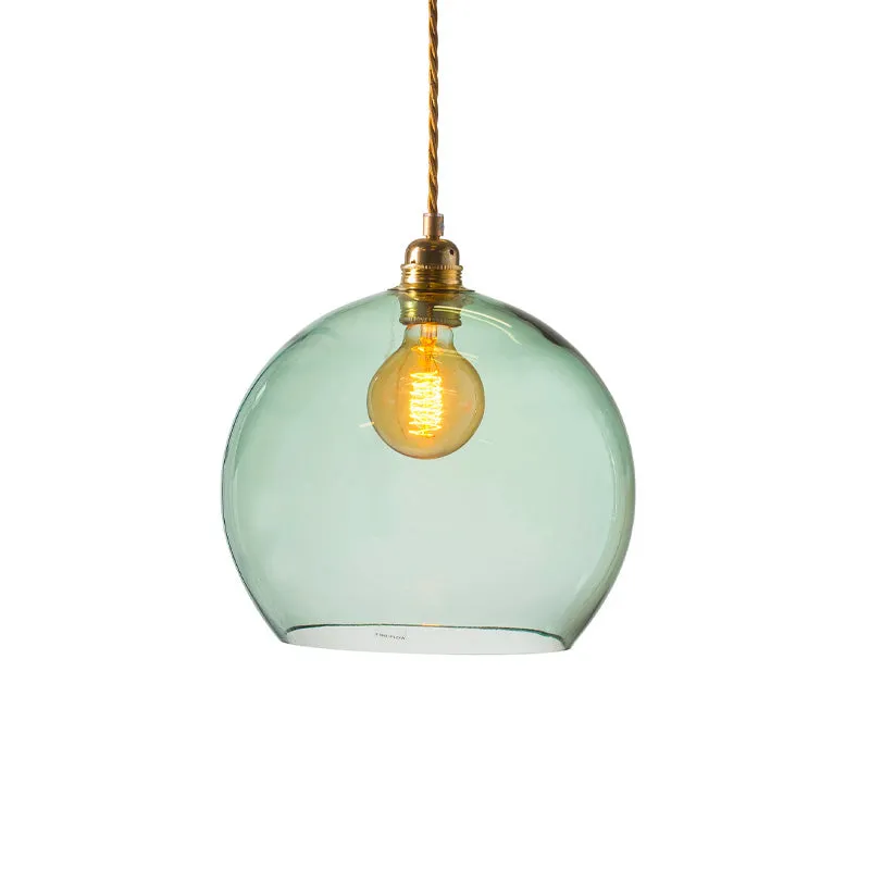 Glass Metal Spherical Pendant