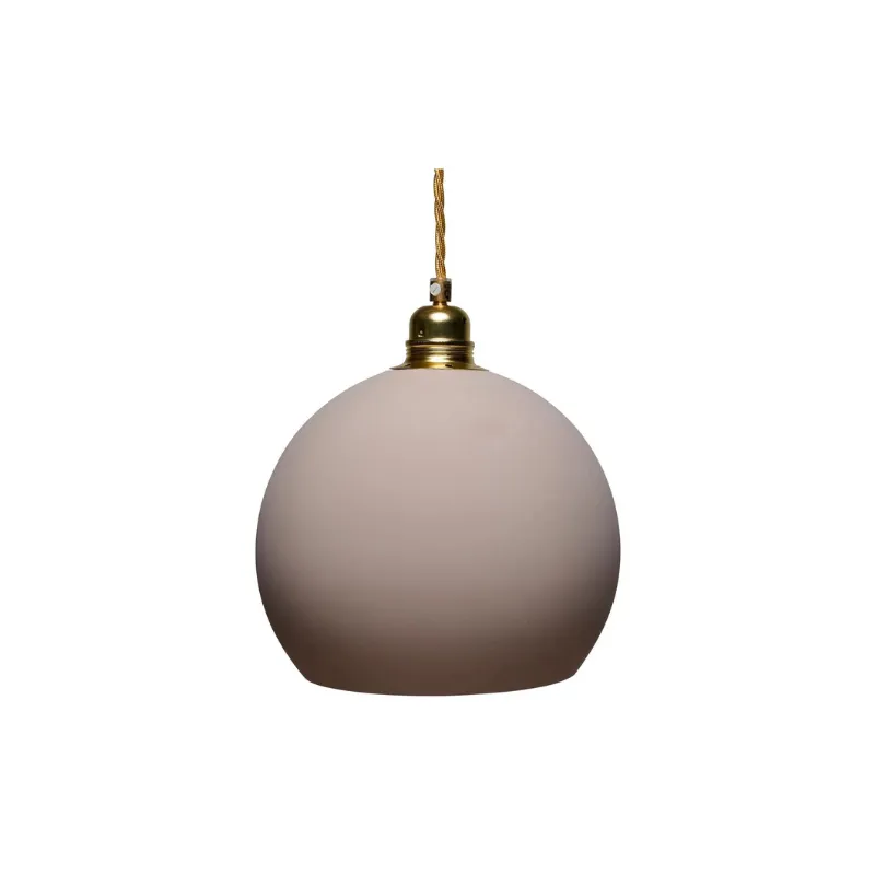 Glass Metal Spherical Pendant