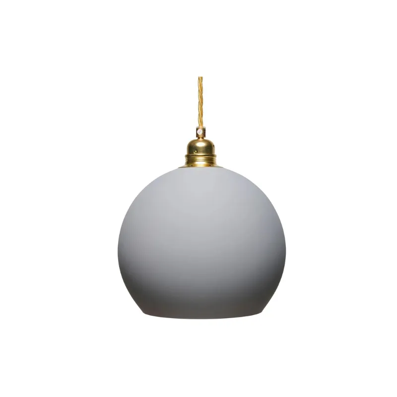 Glass Metal Spherical Pendant