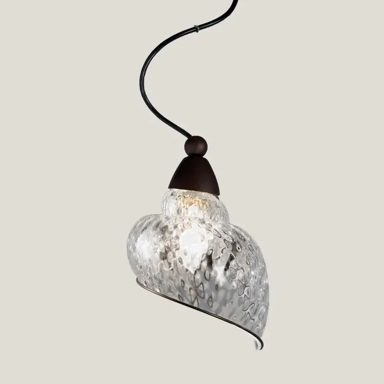 Gorgeous Murano Pendant Light In White, Clear or Alabaster glass
